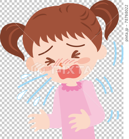 くしゃみをする女の子 78768022