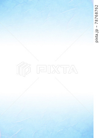 雲龍和紙02 淡い水色 中央から上下に濃くなるグラデーション和紙背景素材 縦 他色有りの写真素材