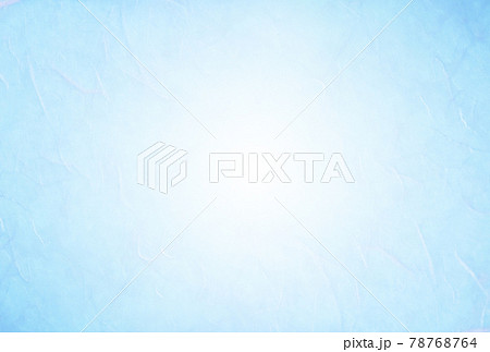 雲龍和紙02 淡い水色 中央から放射状に濃くなるグラデーション和紙背景素材 横 他色有りの写真素材