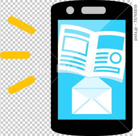 發送到智能手機的電子郵件通訊的圖像 78768856