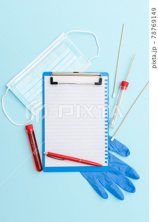Writing Important Medical Notes Laboratory Testing New Virus Medicine Disease Illness Infection Prevention Researching Virus Medicines Scientific Studies Treatment Plans 78769149