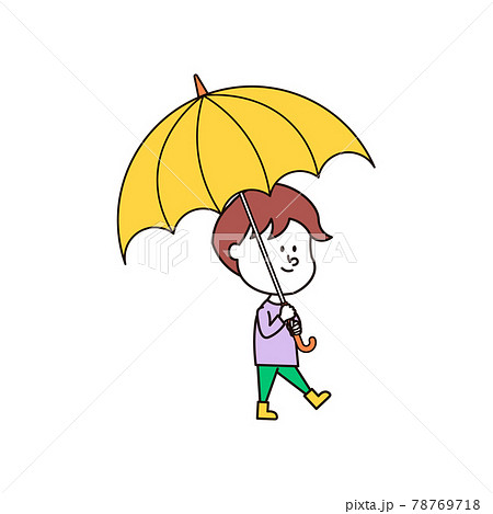 傘をさしている子供 78769718