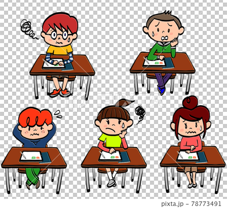 Children learning with digital devices 78773491