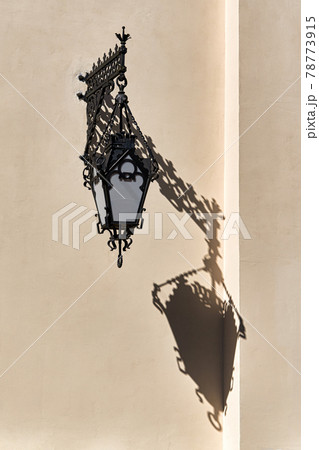 Beautiful vintage street lamp on the street of St. Petersburg 78773915