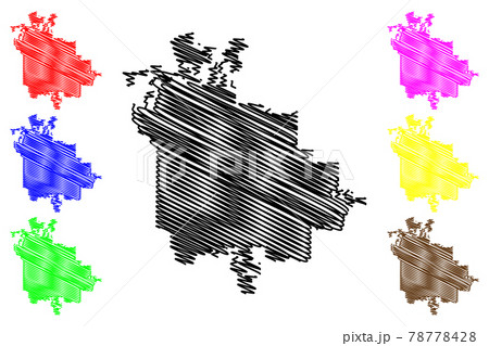 Akron City ( United States cities, United States of America, usa city) map vector illustration, scribble sketch City of Akron map 78778428