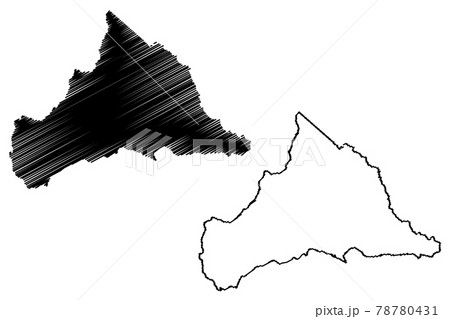 Cerro Largo Department (Departments of Uruguay, Oriental Republic of Uruguay) map vector illustration, scribble sketch Cerro Largo map.... 78780431