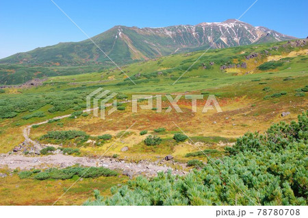 北海道　旭岳から当麻岳・安足間岳を望む 78780708