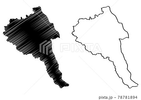 Bayan-Olgii Province (aimags, Provinces of Mongolia) map vector illustration, scribble sketch Bayan-Ulgii Aimag map.... 78781894