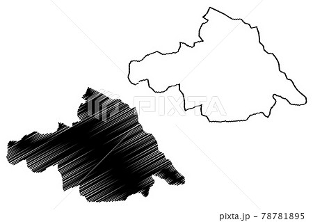 Arkhangai Province (aimags, Provinces of Mongolia) map vector illustration, scribble sketch Arkhangai Aimag map.... 78781895