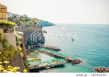 Aerial view of Sorrento city, Amalfi coast, Italy 78782034