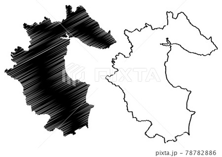 Louth County Council (Republic of Ireland, Counties of Ireland) map vector illustration, scribble sketch Louth map.. 78782886