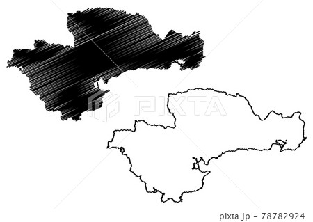 Waterford City and County Council (Republic of Ireland, Counties of Ireland) map vector illustration, scribble sketch Waterford map.. 78782924