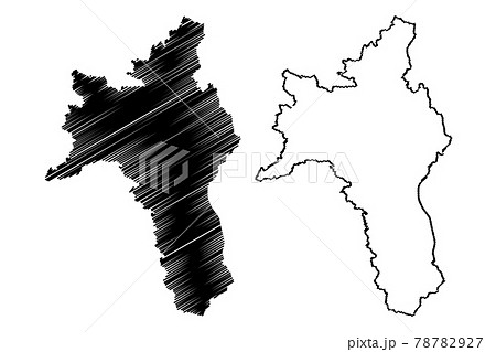 Roscommon County Council (Republic of Ireland, Counties of Ireland) map vector illustration, scribble sketch Roscommon map.. 78782927