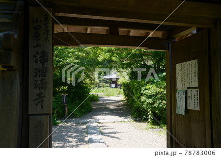 浄瑠璃寺　山門から境内を望む　京都府木津川市 78783006