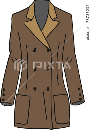 Men trendy coat for autumn isolated vector 78783032