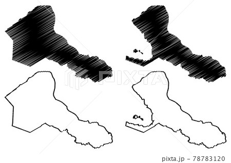 Rio San Juan Department (Republic of Nicaragua, Departments of Nicaragua) map vector illustration, scribble sketch Rio San Juan (NI SJ) map.. Rio San Juan Department (Republic of Nicaragua, Departments of Nicaragua) map vector illustration, scribble sketch Rio San Juan (NI SJ) map.. 78783120