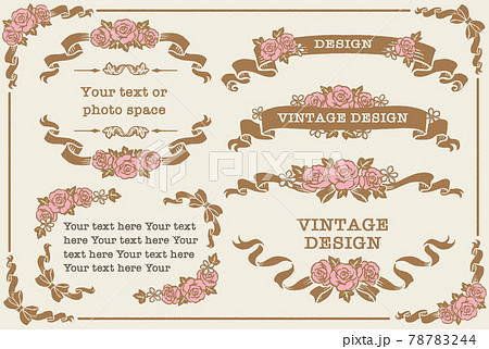 Daisy さま】* vintage flame ୨୧ リボン飾りの フレーム