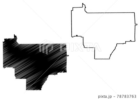 Bullock County, Alabama (Counties in Alabama, United States of America,USA, U.S., US) map vector illustration, scribble sketch Bullock map 78783763