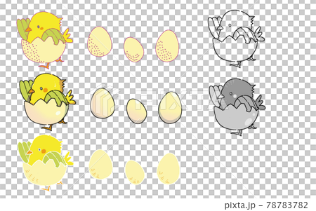 March of chicks and eggs 78783782