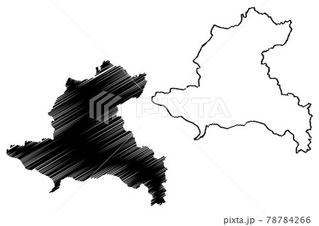 Sekong Province (Lao People's Democratic Republic, Muang Lao, Provinces of Laos) map vector illustration, scribble sketch Xekong map 78784266