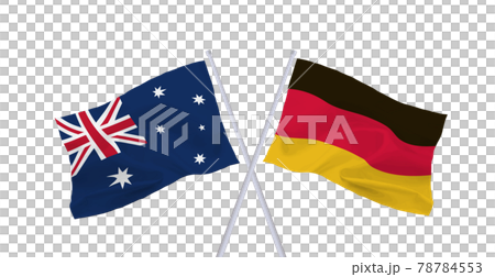 ドイツとオーストラリアの旗 ドイツとオーストラリアの旗 78784553
