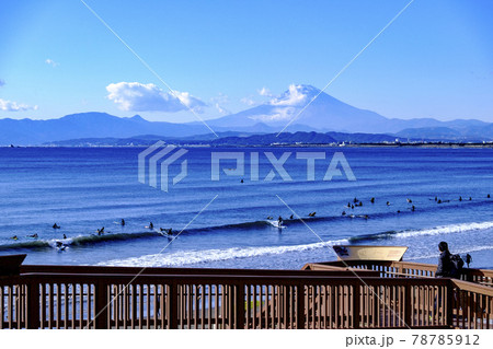 江の島からの富士山 78785912