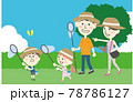 夏休み虫取り家族 78786127