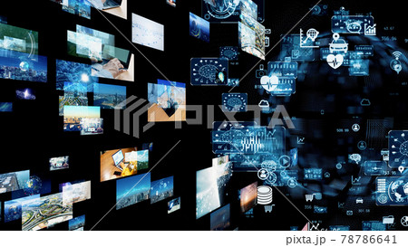 映像コンテンツ　ネットワークイメージ  78786641