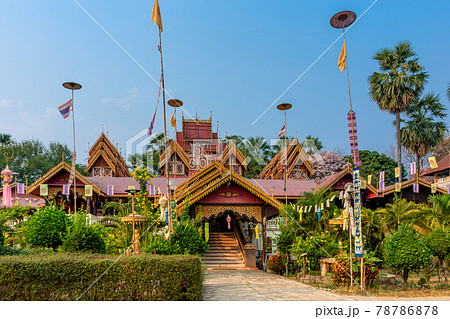 Sri Rong Muang temple is Buddhist temple in Lampang province of Thailand. 78786878