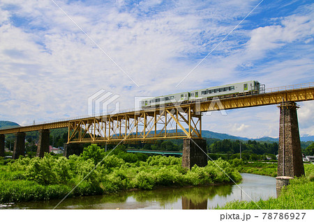 磐越西線・一ノ戸川橋梁（福島県・喜多方市） 78786927