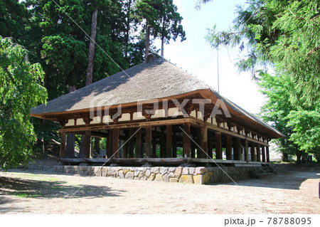 新宮熊野神社・長床（福島県・喜多方市） 78788095