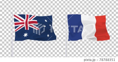 フランスとオーストラリアの旗 78788351