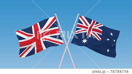 イギリスとオーストラリアの旗 78788756