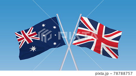 イギリスとオーストラリアの旗 イギリスとオーストラリアの旗 78788757