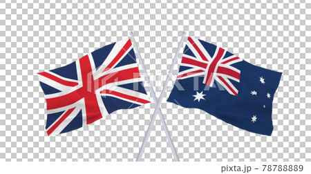 英國和澳大利亞國旗 78788889