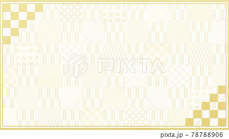 金色の市松模様のフレーム - 複数のバリエーションがあります 78788906