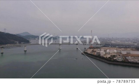 広島県の海田大橋を空撮 広島県の海田大橋を空撮 78789735