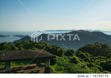 《岡山県》晴れの日、御嶽山からの風景【6月】 《岡山県》晴れの日、御嶽山からの風景【6月】 78789779