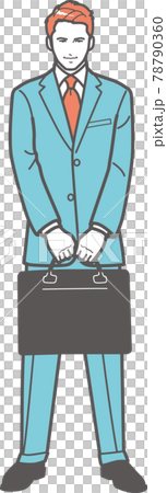 Business man holding a bag Business man holding a bag 78790360