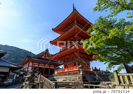夏の早朝の清水寺 夏の早朝の清水寺 78791534