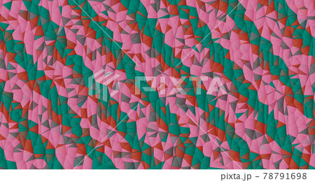 ピンクと緑の布のような抽象的なポリゴンのベクターの背景イラストのイラスト素材