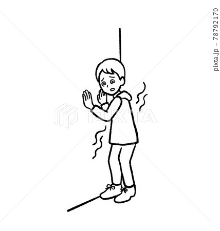 不整脈でふらつくイラスト 線画 不整脈でふらつくイラスト 線画 78792170
