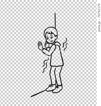不整脈でふらつくイラスト 線画 不整脈でふらつくイラスト 線画 78792170