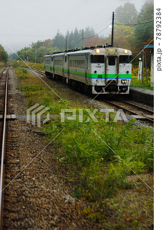 宗谷本線からの車窓風景　塩狩駅（キハ40系気動車） 78792384