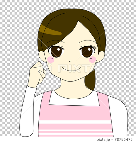 A woman in an apron A woman in an apron 78795475