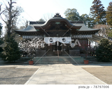 栃木県小山市宮本町にあり、徳川家康も崇拝し、朱神輿を奉納した須賀神社 栃木県小山市宮本町にあり、徳川家康も崇拝し、朱神輿を奉納した須賀神社 78797006