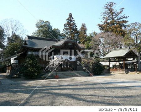 栃木県小山市宮本町にあり、徳川家康も崇拝し、朱神輿を奉納した須賀神社 栃木県小山市宮本町にあり、徳川家康も崇拝し、朱神輿を奉納した須賀神社 78797011