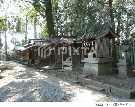 栃木県小山市宮本町にあり、徳川家康も崇拝し、朱神輿を奉納した須賀神社 栃木県小山市宮本町にあり、徳川家康も崇拝し、朱神輿を奉納した須賀神社 78797016