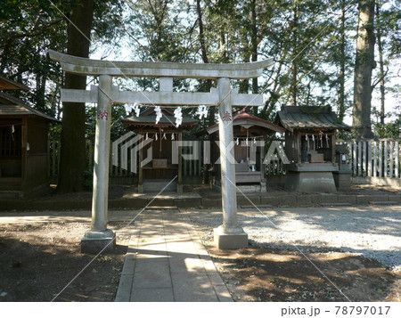 栃木県小山市宮本町にあり、徳川家康も崇拝し、朱神輿を奉納した須賀神社 78797017