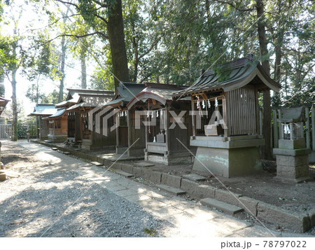 栃木県小山市宮本町にあり、徳川家康も崇拝し、朱神輿を奉納した須賀神社 栃木県小山市宮本町にあり、徳川家康も崇拝し、朱神輿を奉納した須賀神社 78797022